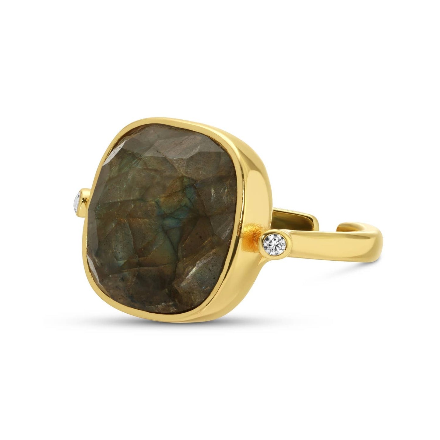 Splendid Iris - Ms. Reliability Square Stone Ring
