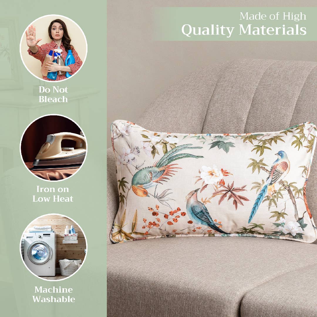 Maison d'Hermine - Design in Every Thread - Decorative Throw Pillow Cover - Hokuzai - Beige