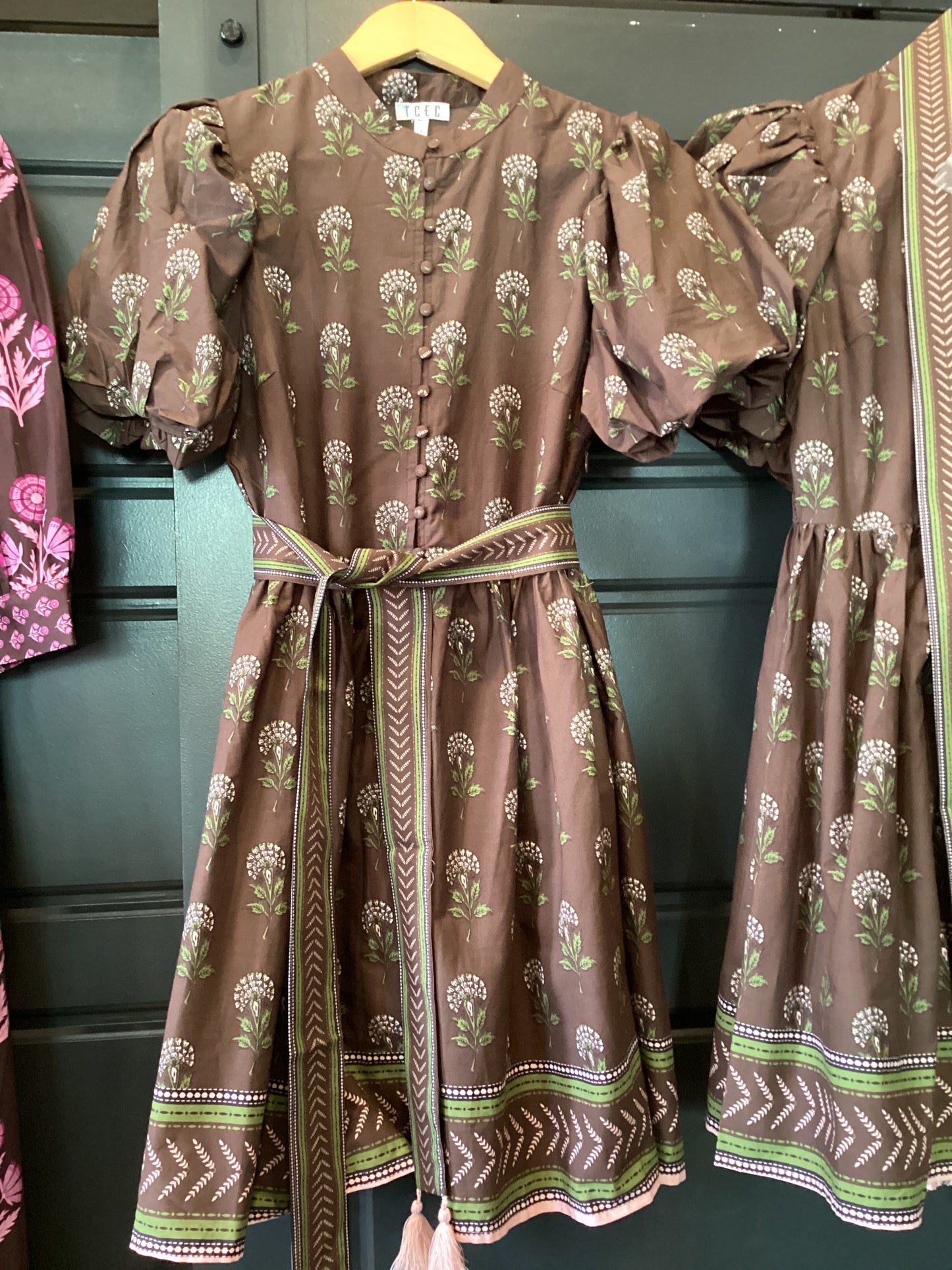 Diana Belted Chocolate Dress