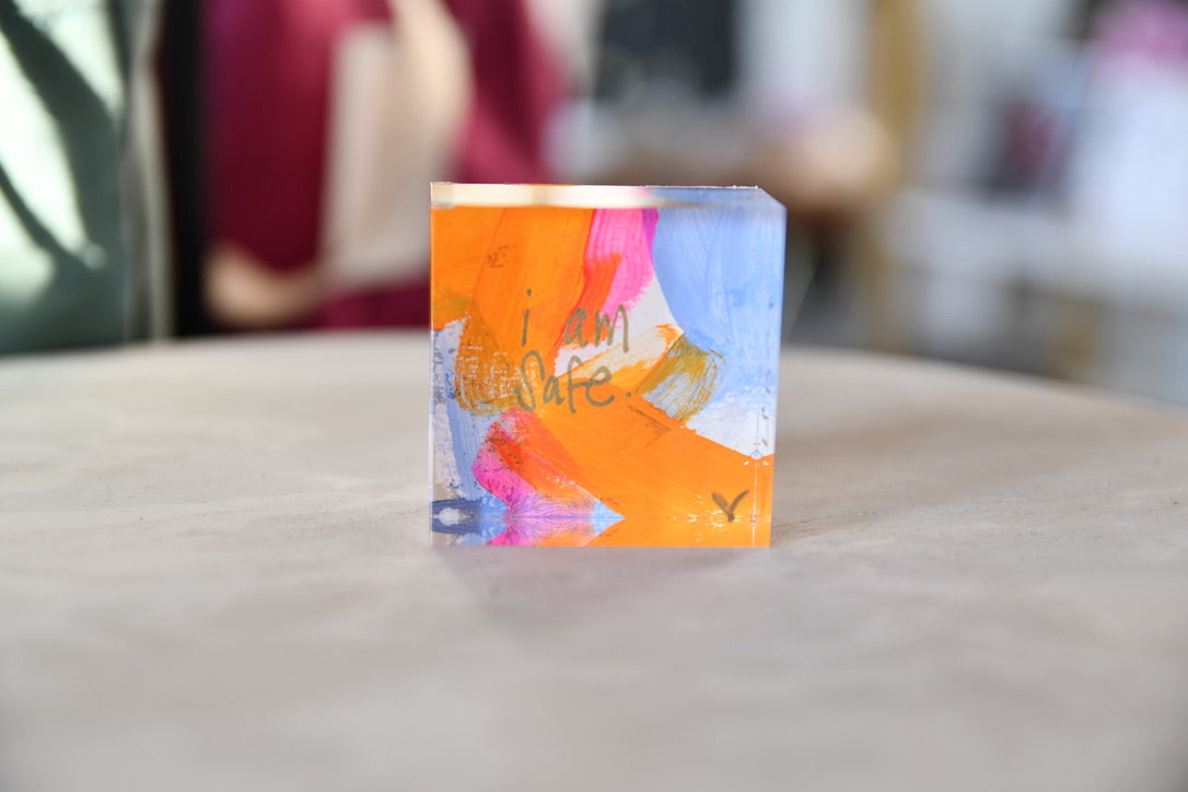 Custom Affirmation Lucite Block