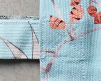 Maison d'Hermine - Design in Every Thread - Tote Bag 100% Cotton - Hokuzai - Green - 14" x 17"