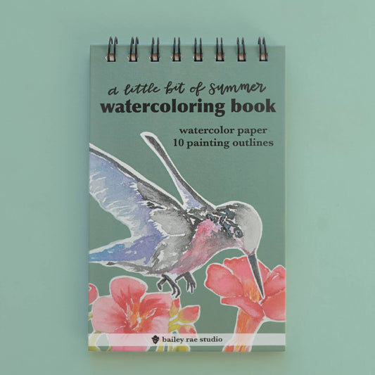 Bailey Rae Studio - A Little Bit of Summer - Mini Watercoloring Book