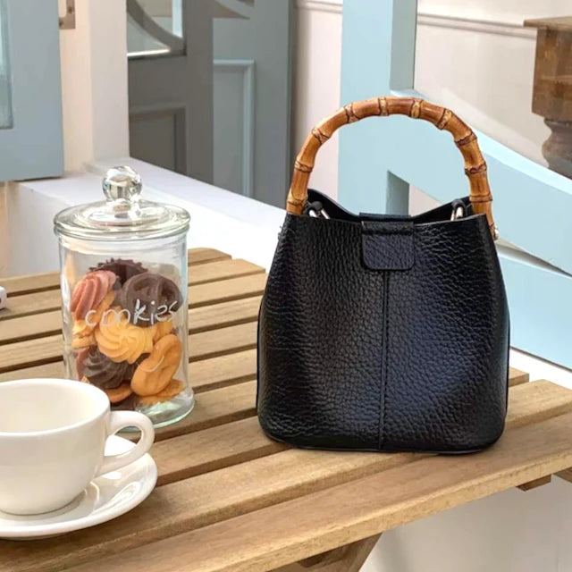 Small Fur Tote - Black (Faux Fur)