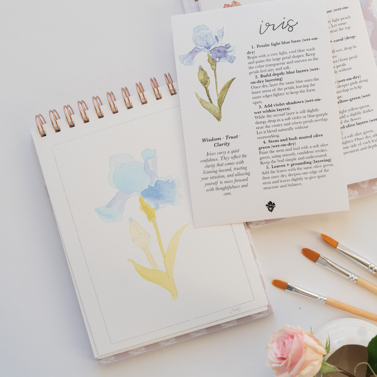 bailey rae studio - Flowers watercolor workbook