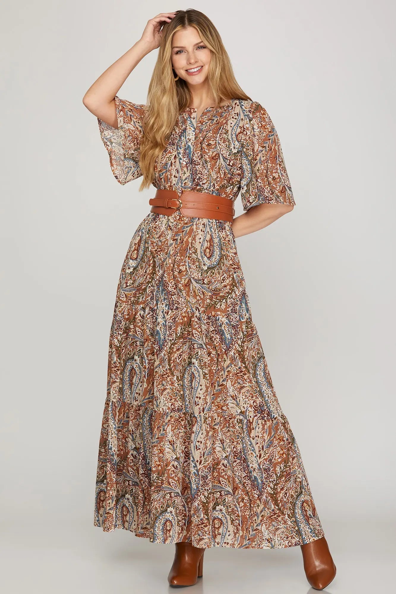 Ophelia Woven Maxi Dress