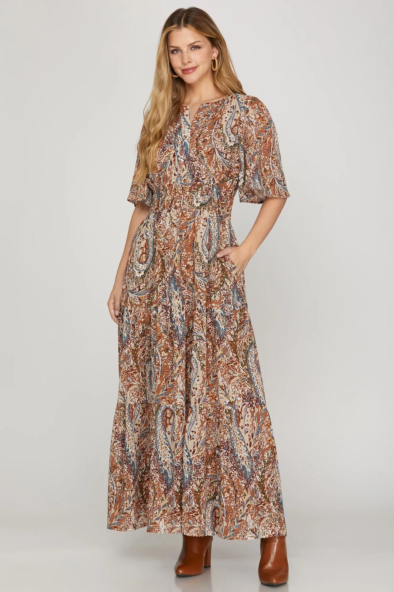 Ophelia Woven Maxi Dress