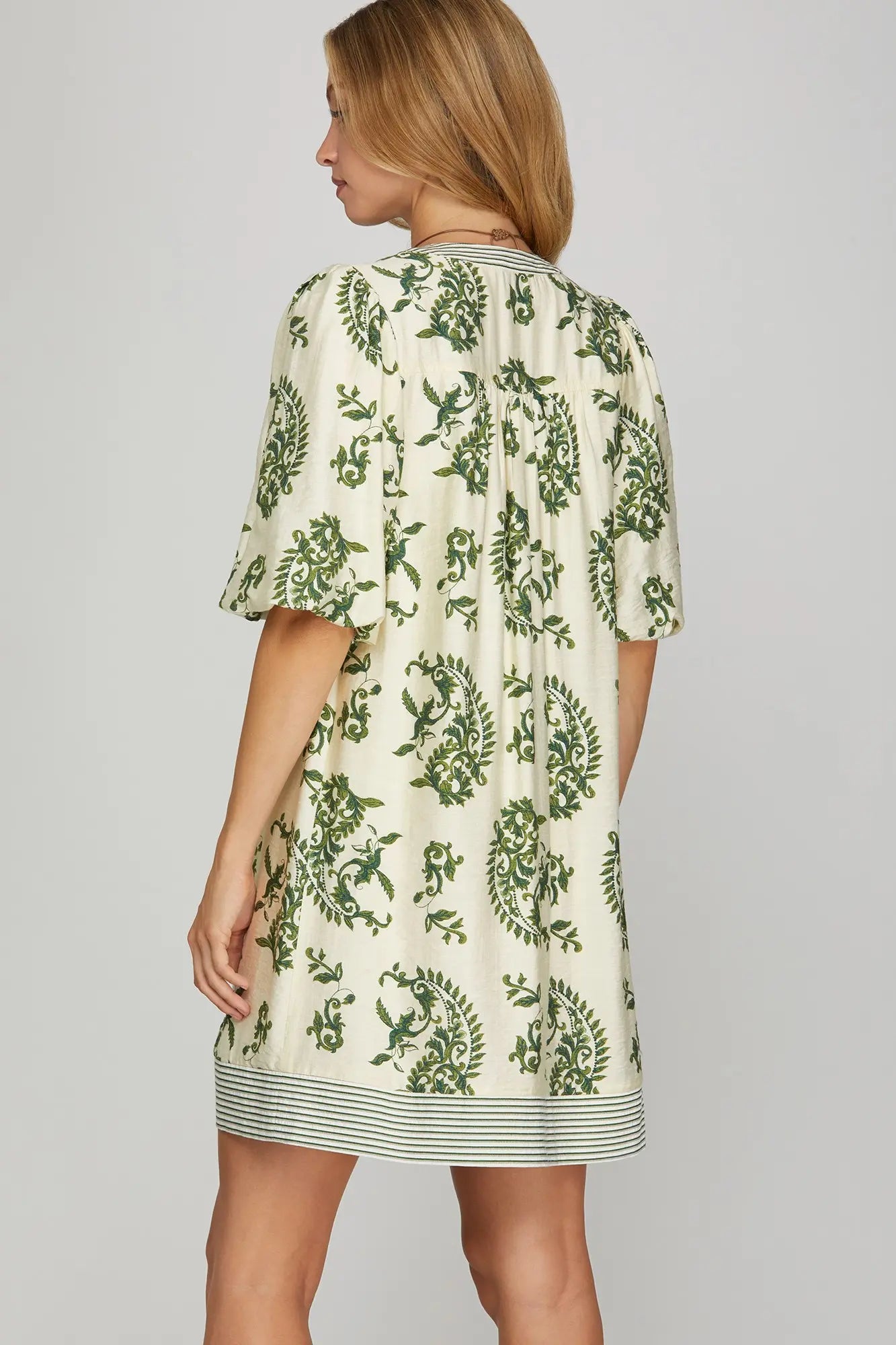 Meadow Bubble Sleeve Dress