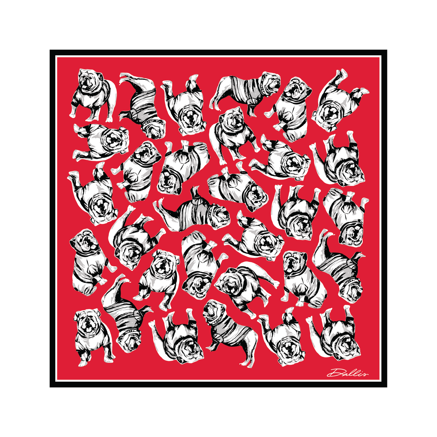 Dallis Foshee Art & Design, LLC - Sic 'Em Gameday Scarf | Red