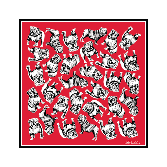 Dallis Foshee Art & Design, LLC - Sic 'Em Gameday Scarf | Red