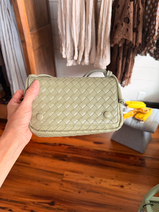 Handbag - Sage Green / Woven