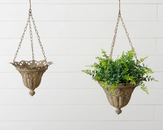 Medium Iron Hanging Planter