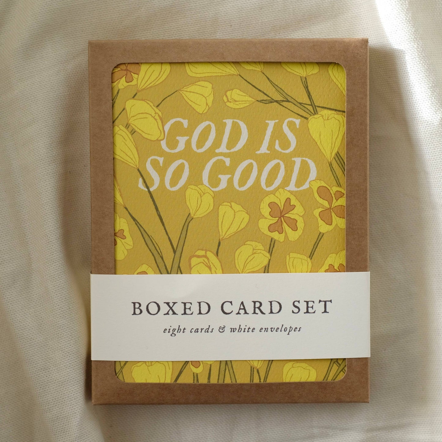 annalisa v. sawtell - God Is So Good | Yellow Poppies | Boxed Card Set of 8 | A2