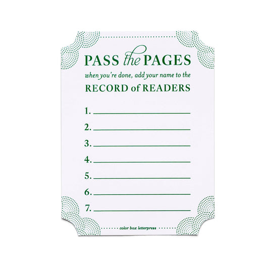 Color Box Design & Letterpress - Bookplates | Pass The Pages | Set of 4