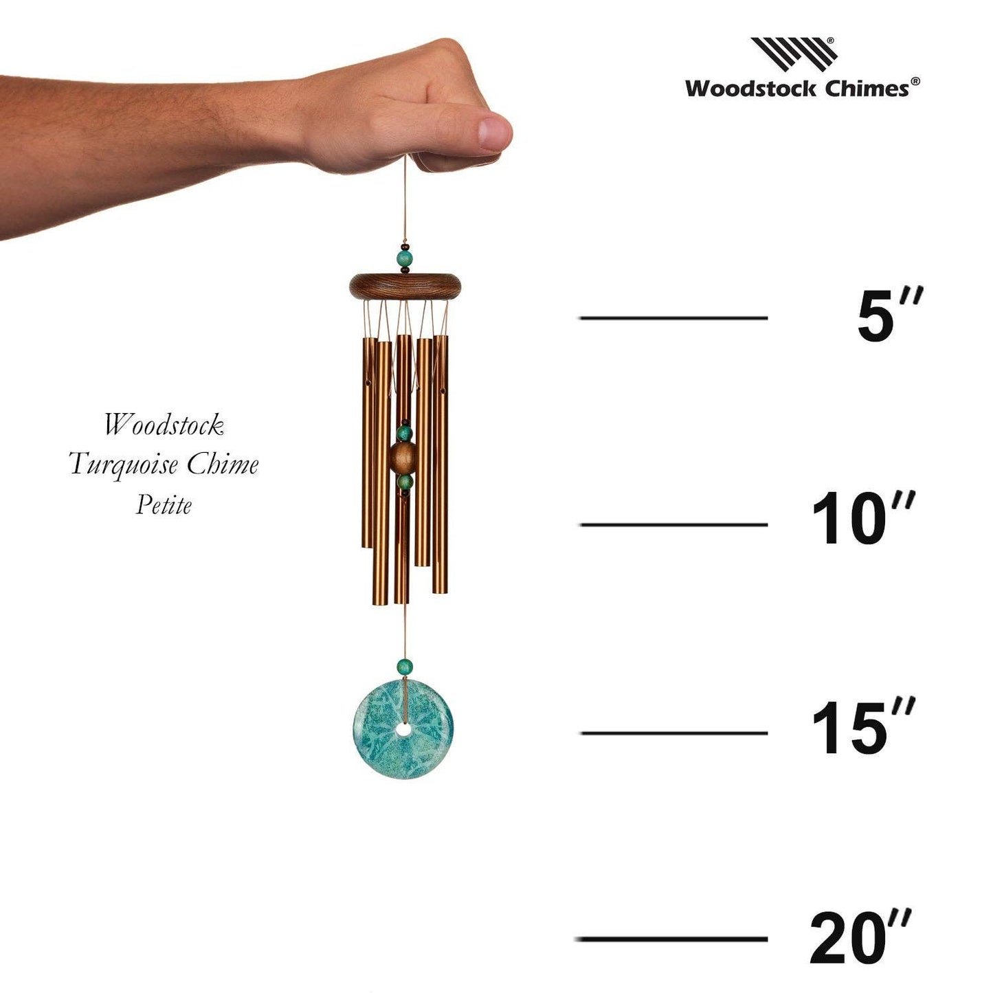Woodstock Chimes - Woodstock Turquoise Chime™ - Petite