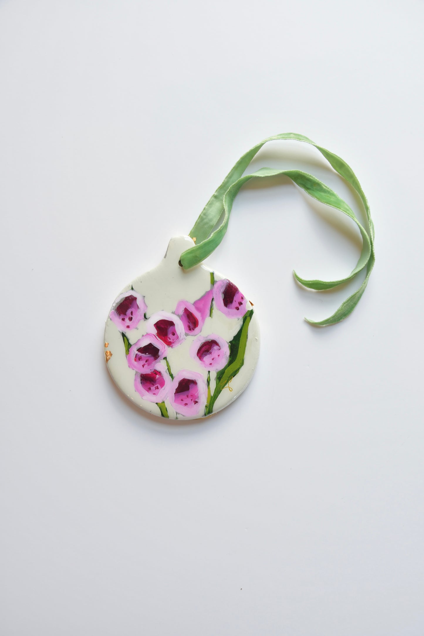 Foxgloves Ceramic Art Ornament