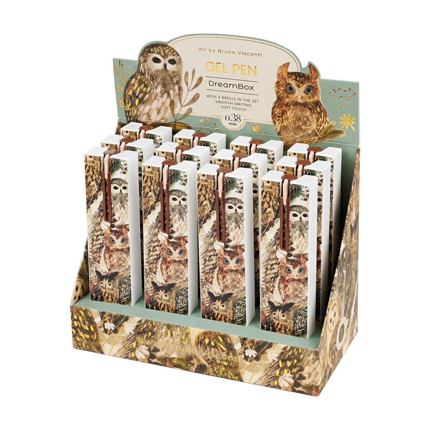 BV by Bruno Visconti - DreamBox Gel Click Pen - Owls