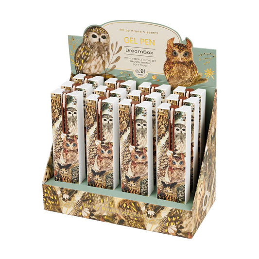 BV by Bruno Visconti - DreamBox Gel Click Pen - Owls