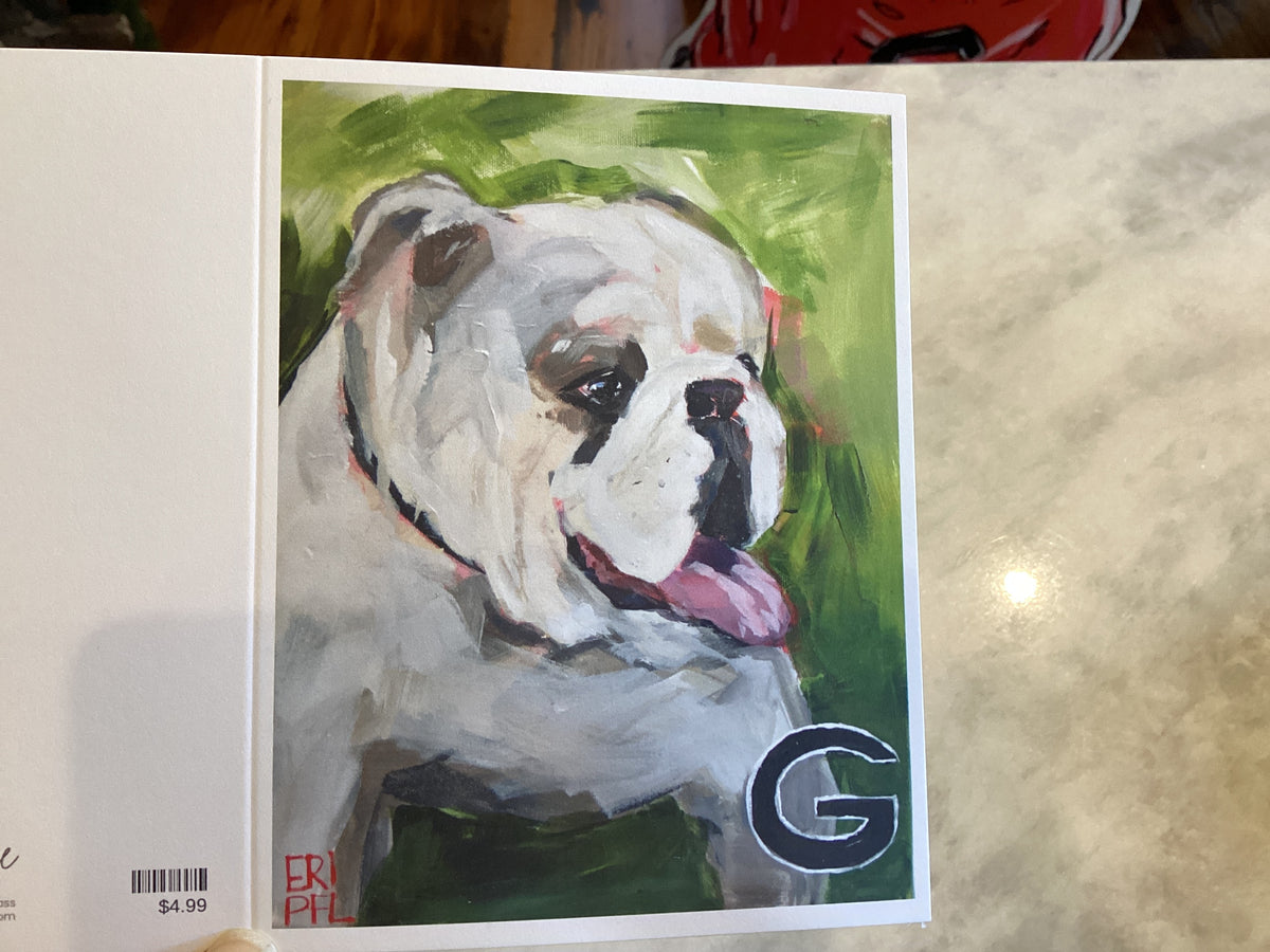 GA Bulldog Notecard Set