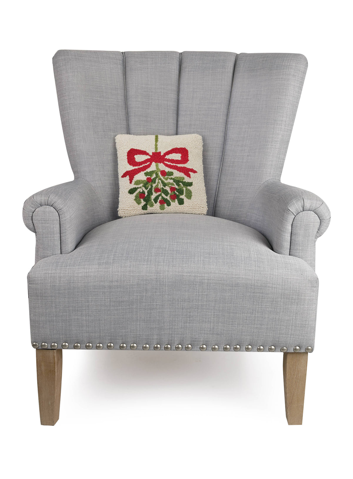 Peking Handicraft - Mistletoe White Hook Pillow
