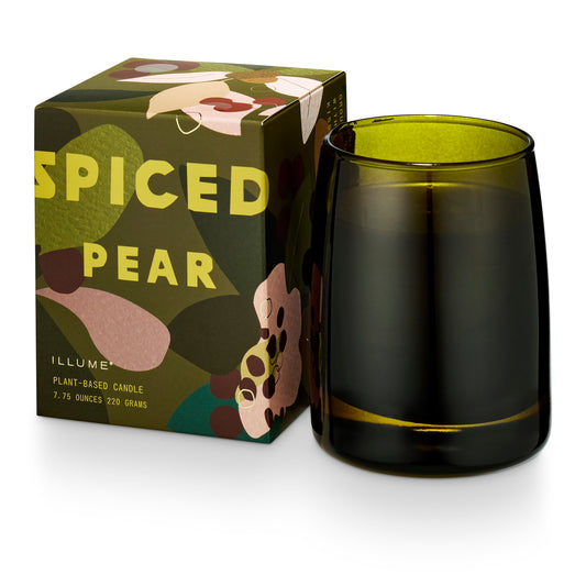 Spiced Pear Boxed Glass Candle