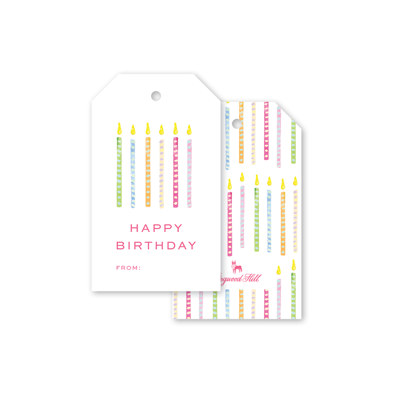 Dogwood Hill - Funfetti Candles Gift Tags