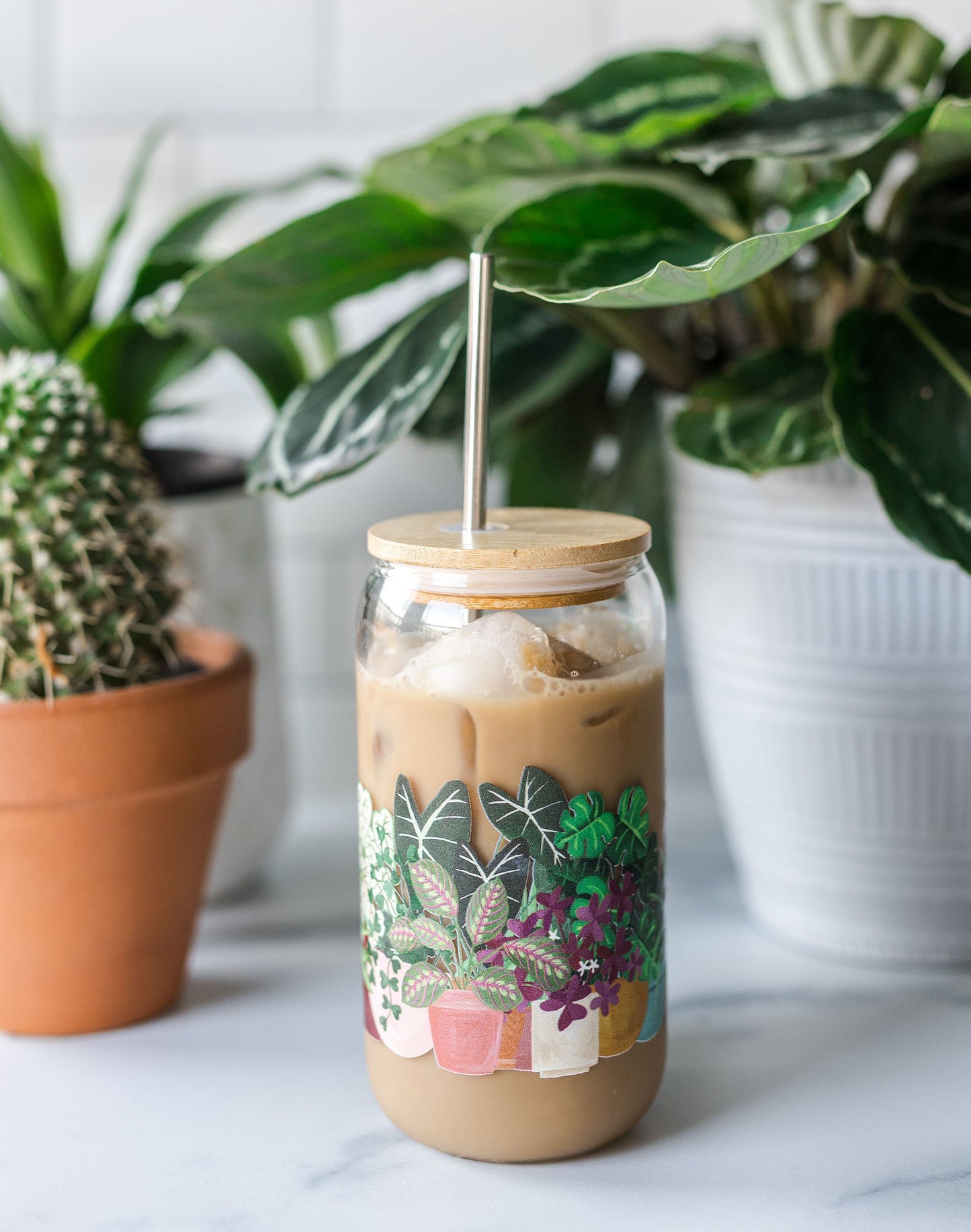 Houseplants Glass Can