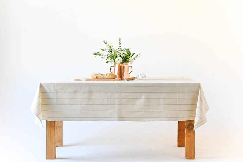 Galley and Fen - Simple English Striple Tablecloth: 60" x 120"