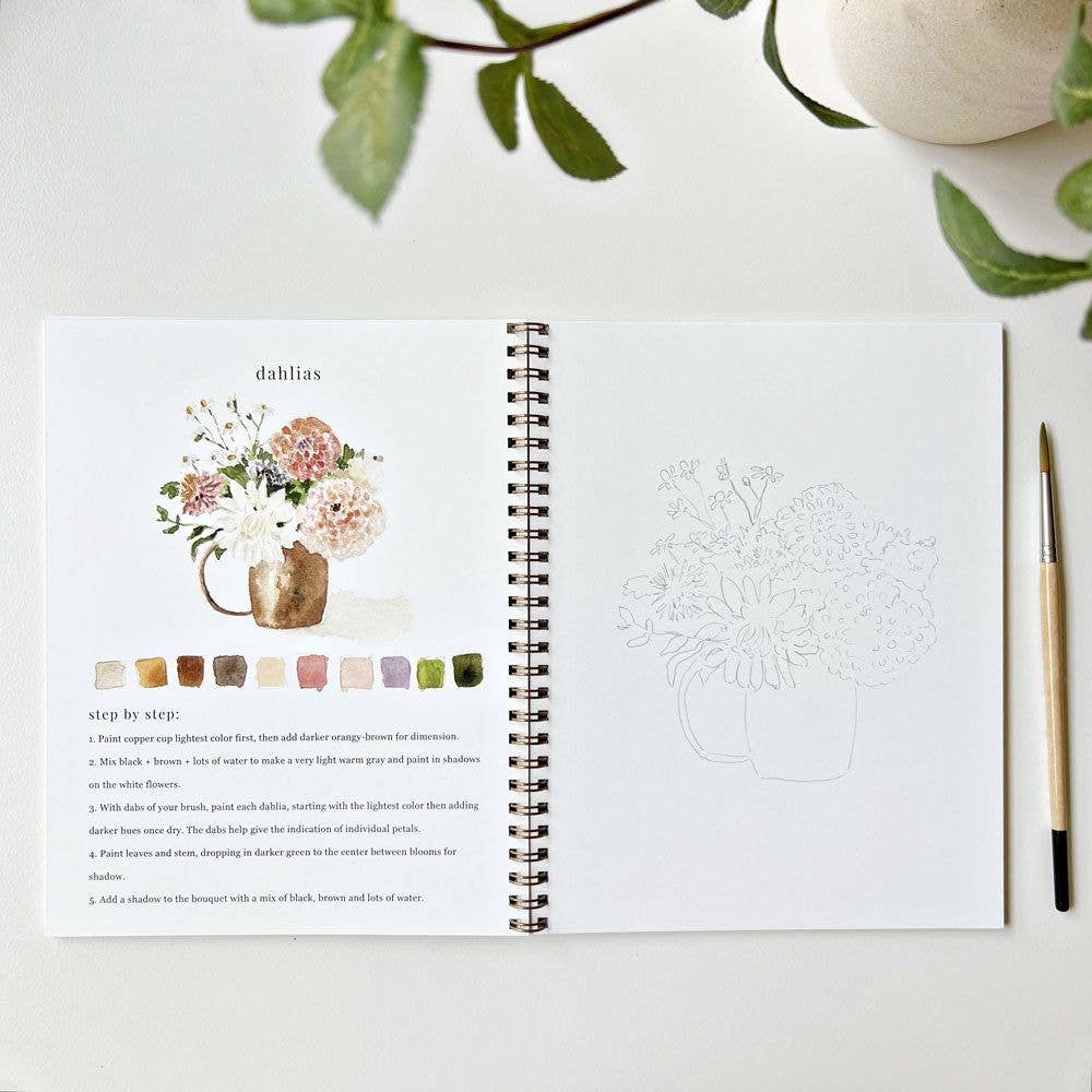 emily lex studio - Bouquets watercolor workbook