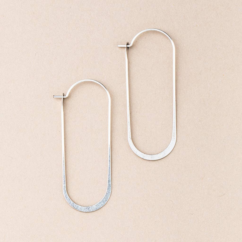 Scout Curated Wears - Refined Earring Collection - Cosmic Oval/Silver