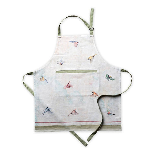 Maison d'Hermine - Design in Every Thread - Apron 100% Cotton - Spring/Summer - Flying Birds