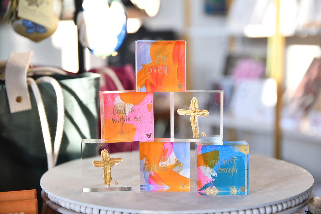 Custom Affirmation Lucite Block