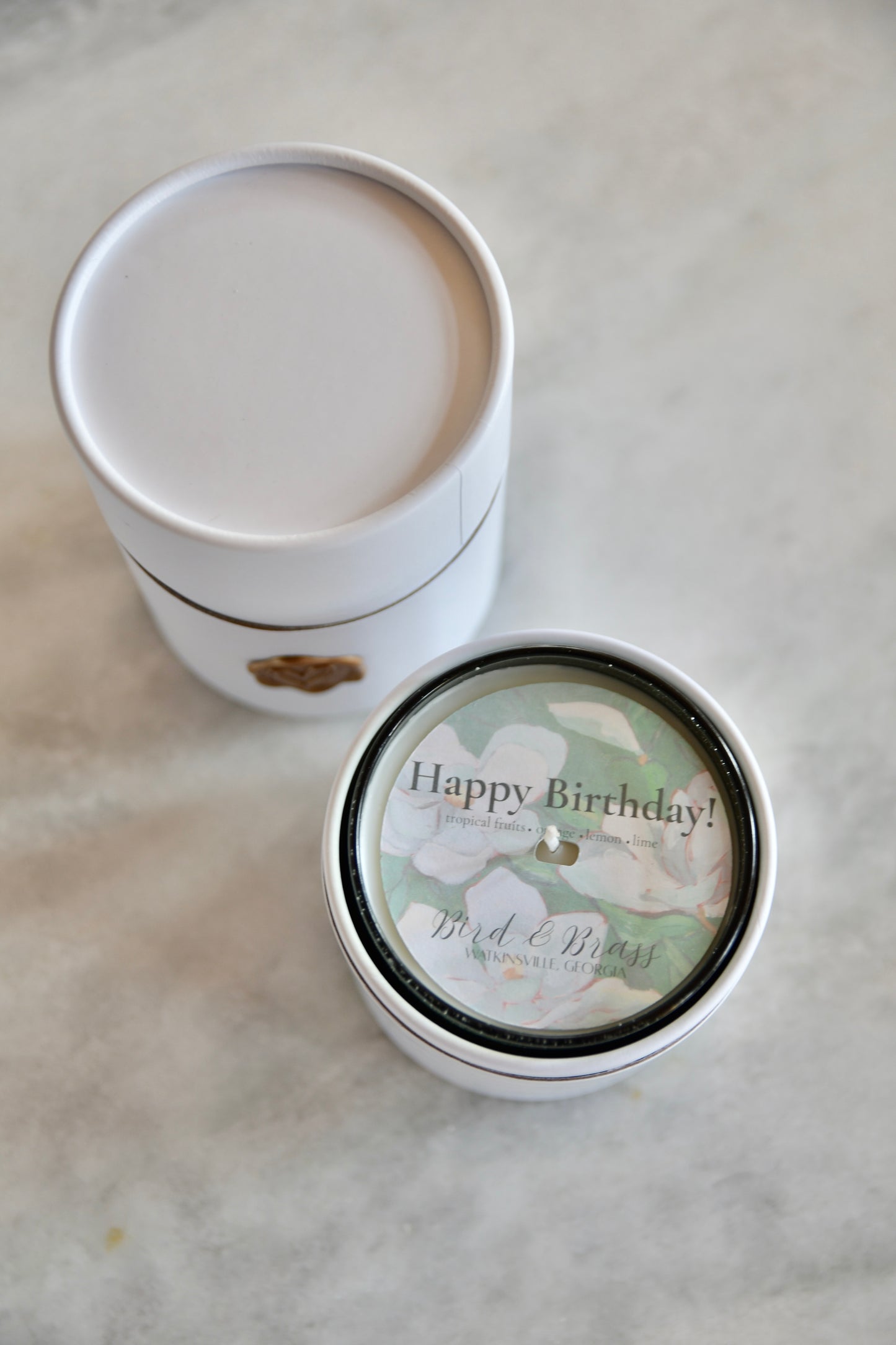 Happy Birthday - Packaged Candle