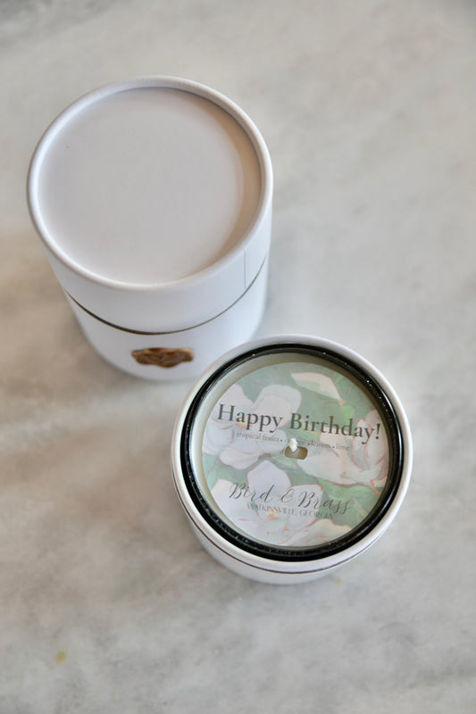 Happy Birthday - Packaged Candle