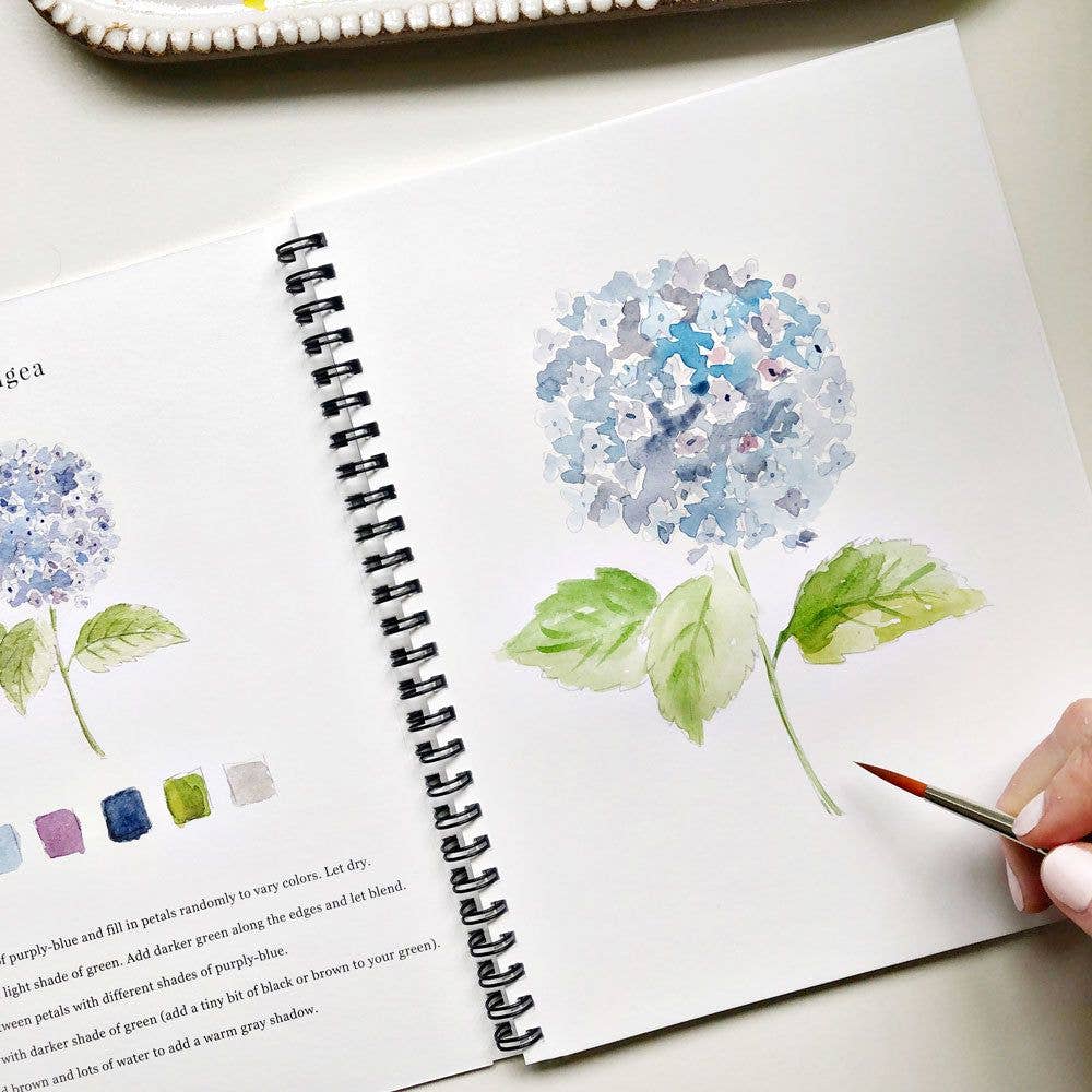 emily lex studio - Flowers watercolor workbook