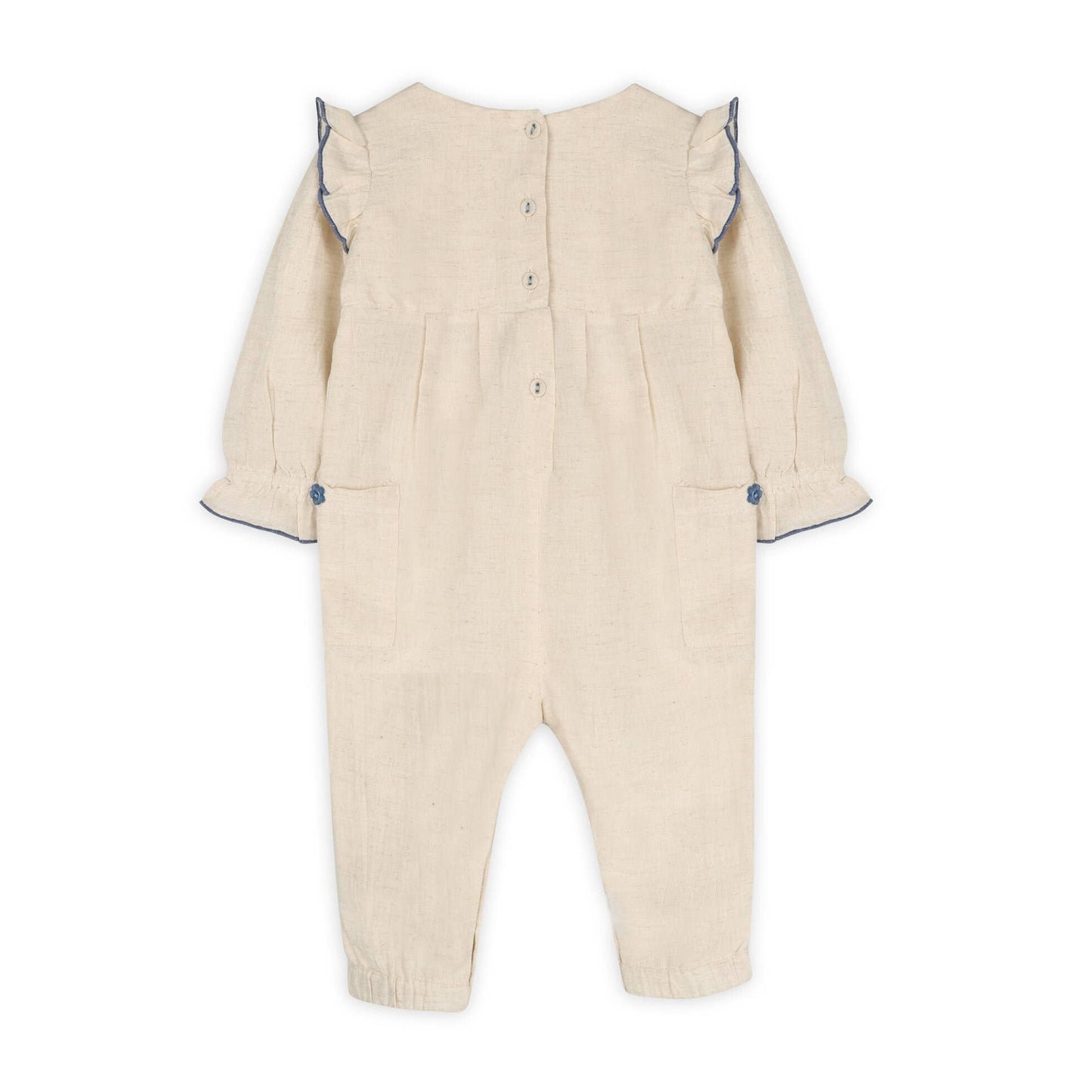 Viverano Organics - Atrani Embroidered Baby Romper & Headband (Organic)