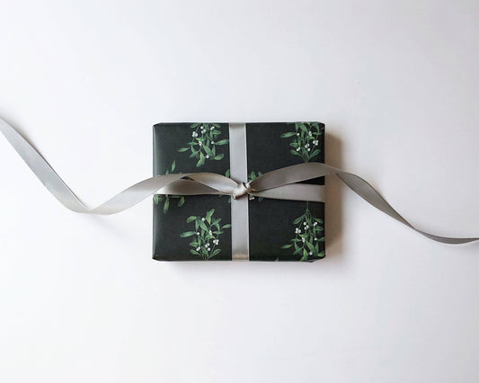 Together Apart - Mistletoe on Dark: Roll of 3 Sheets