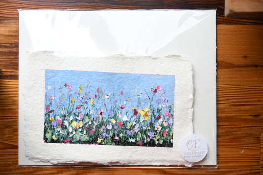 Wildflowers - Oil on Paper