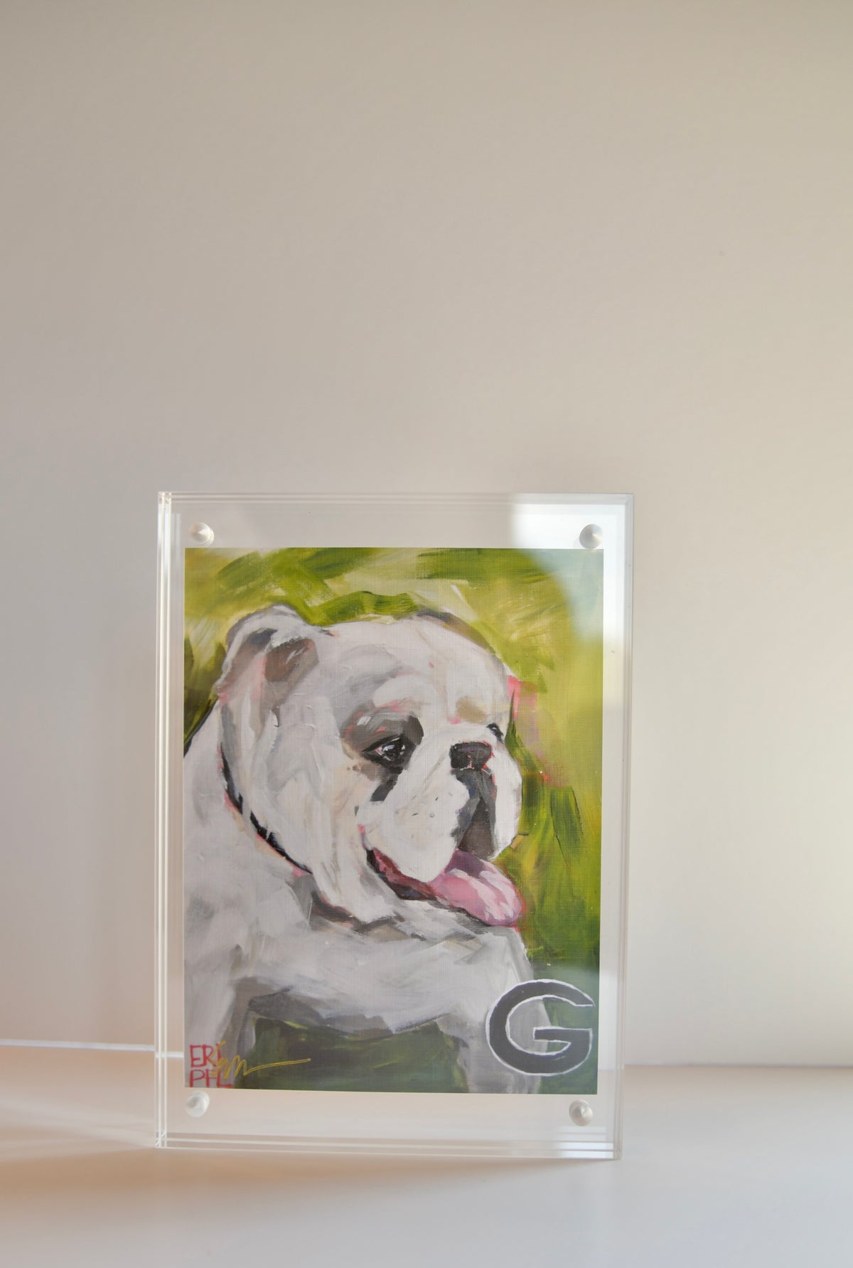 Ga Bulldog:A Portrait Framed Print