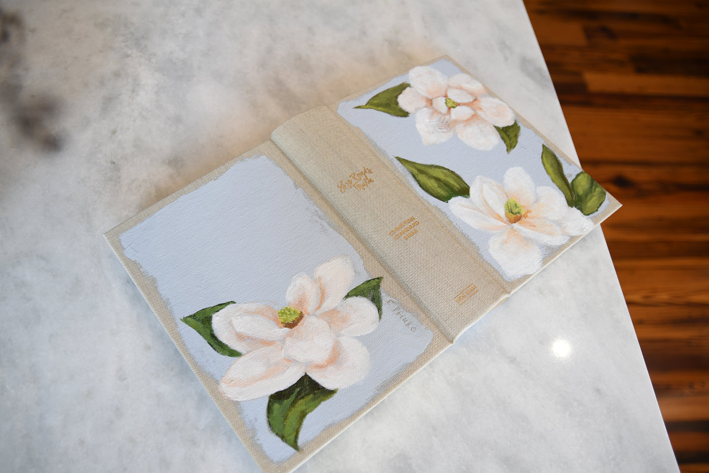 Hand painted Bible - Southern Magnolias