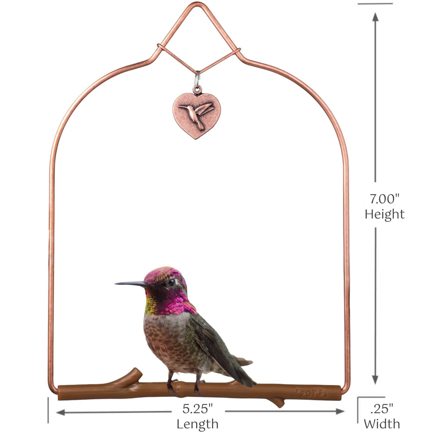 Copper Hummingbird Swing