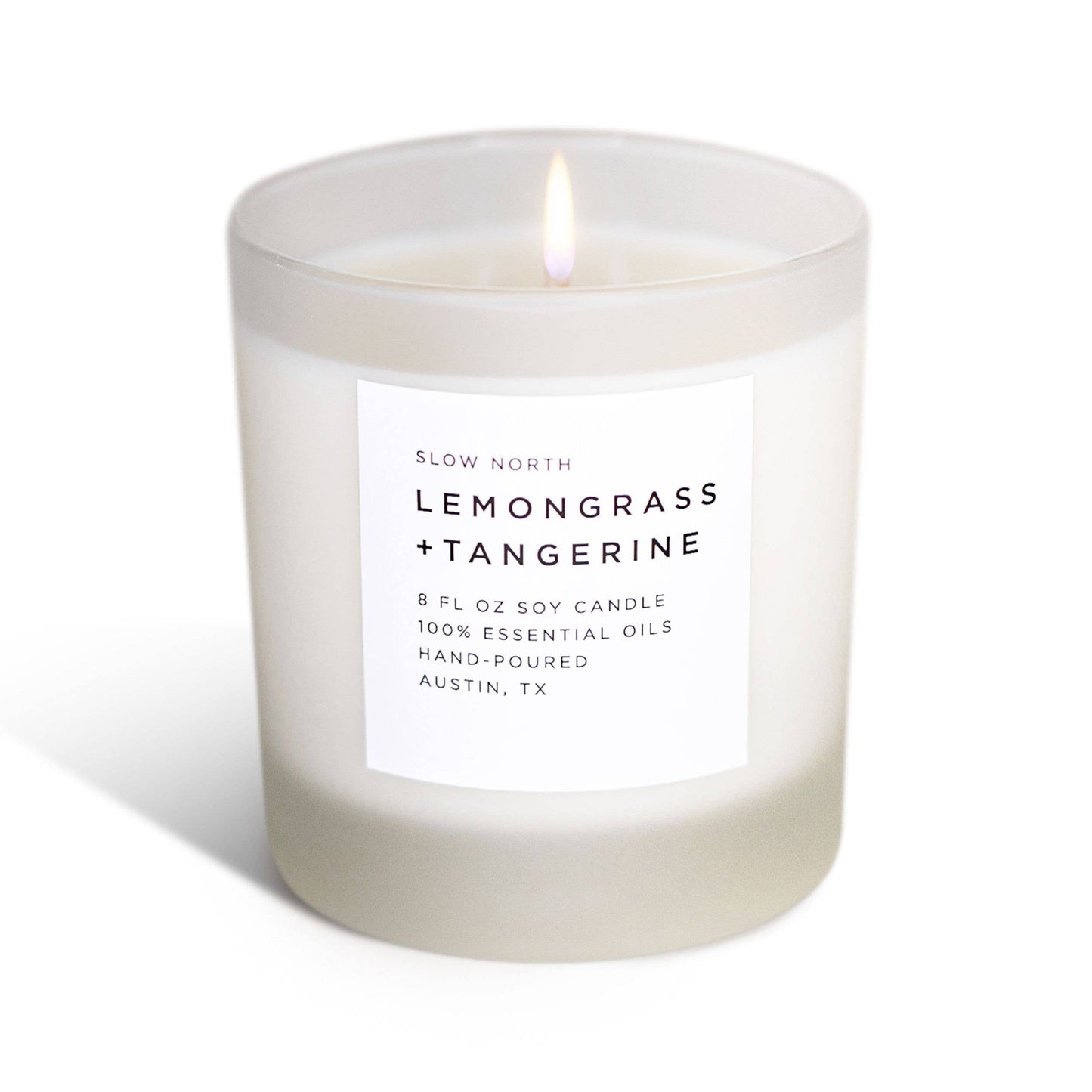 Slow North - Lemongrass + Tangerine Frosted Candle