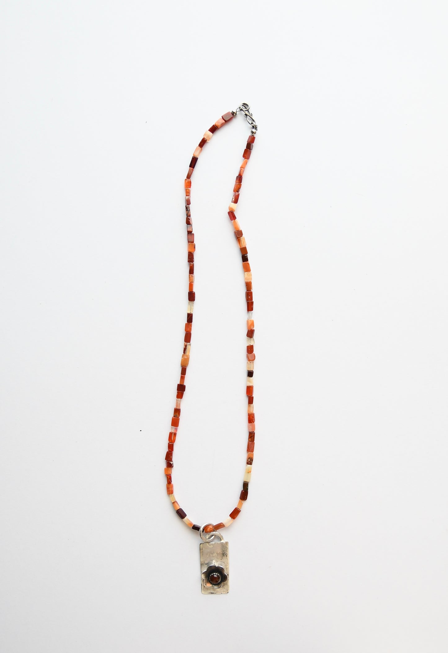 Mexican Agate Flower Necklace