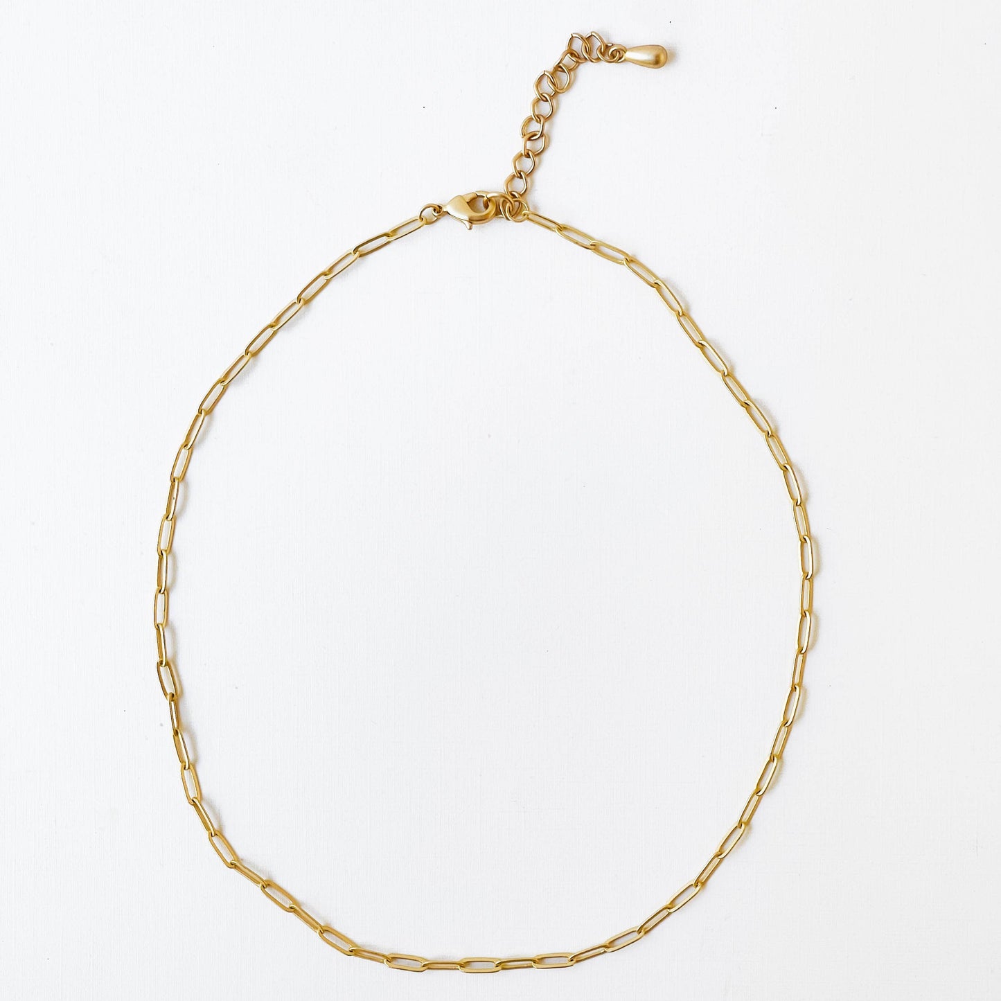 Nest Pretty Things - Adjustable Sweet And Dainty Gold Paperclip Necklace