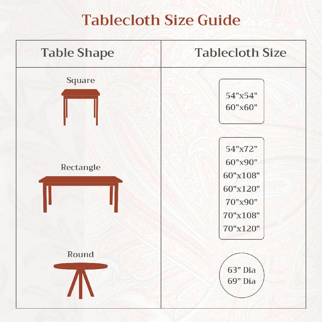 Maison d'Hermine - Design in Every Thread - Tablecloths 100% Cotton - 3 Shapes - Cedrat