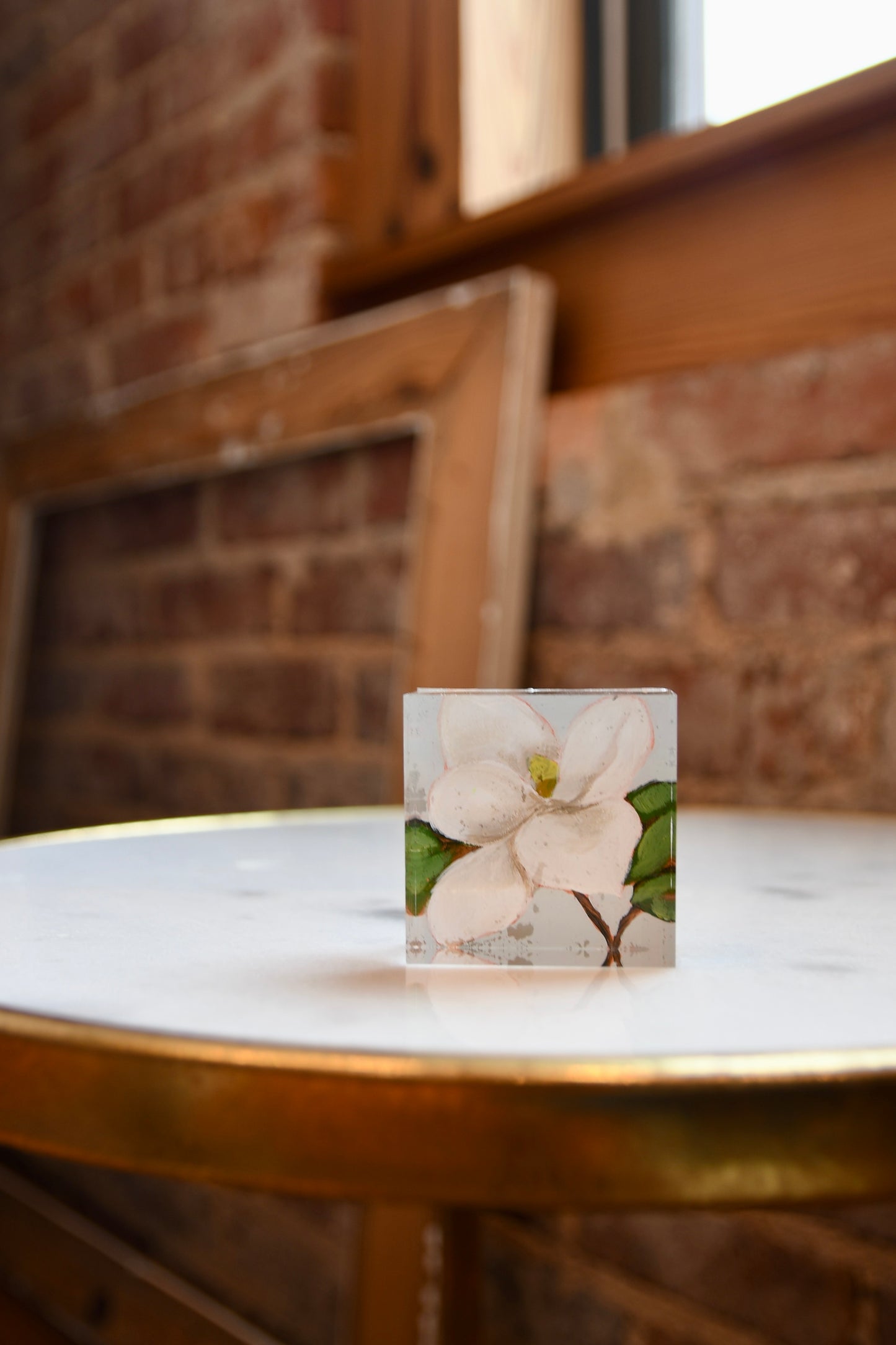 Southern Magnolia Mini Lucite Art