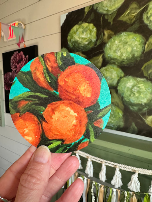 Oranges Reusable Coasters