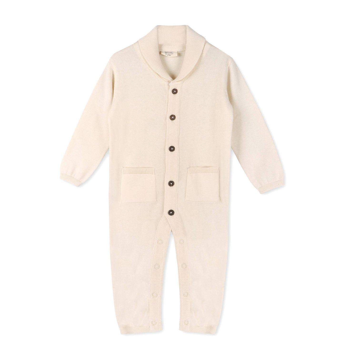 Viverano Organics - Milan Shawl Sweater Knit Baby Jumpsuit (Organic cotton)