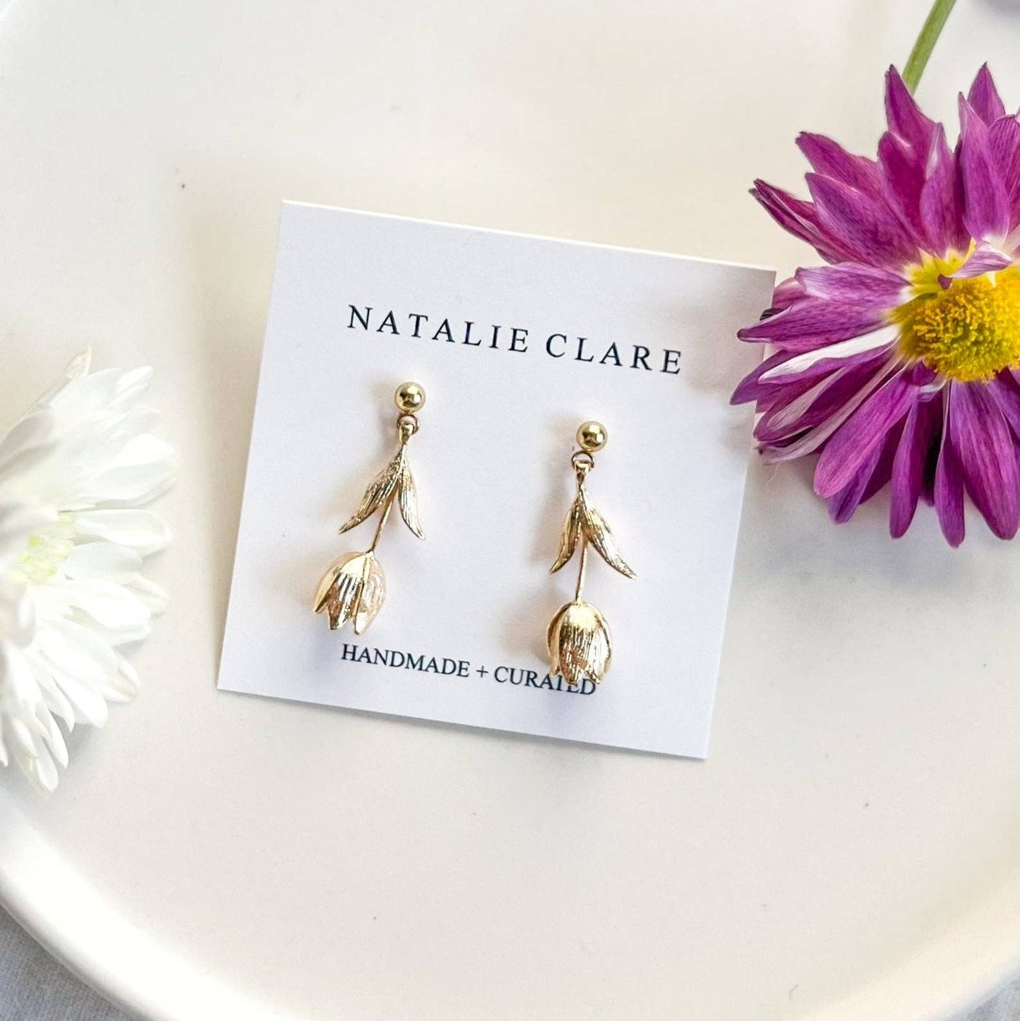 Natalie Clare Collections - Dangle Tulip Earrings