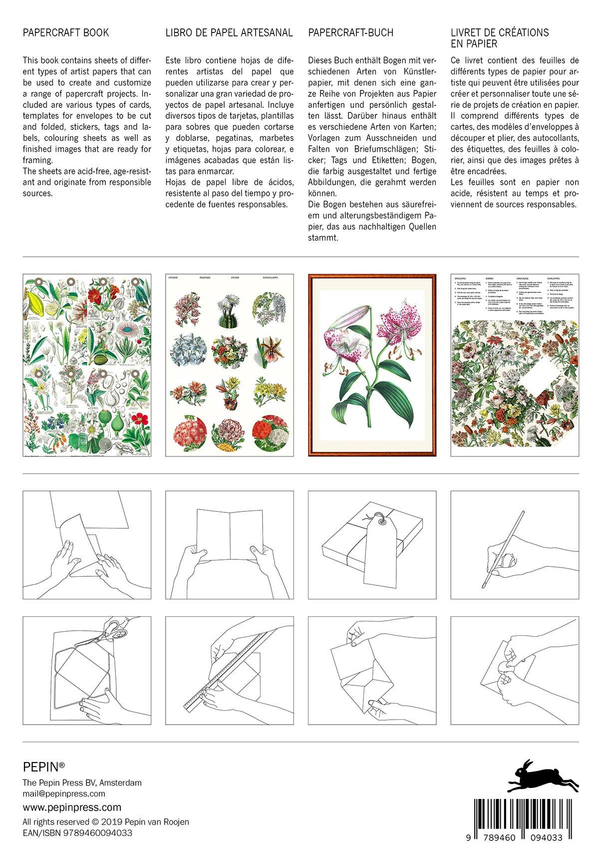 Pepin Press - Flowers Papercraft Book