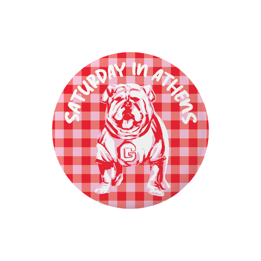 Dallis Foshee Art & Design, LLC - Saturday In Athens Button